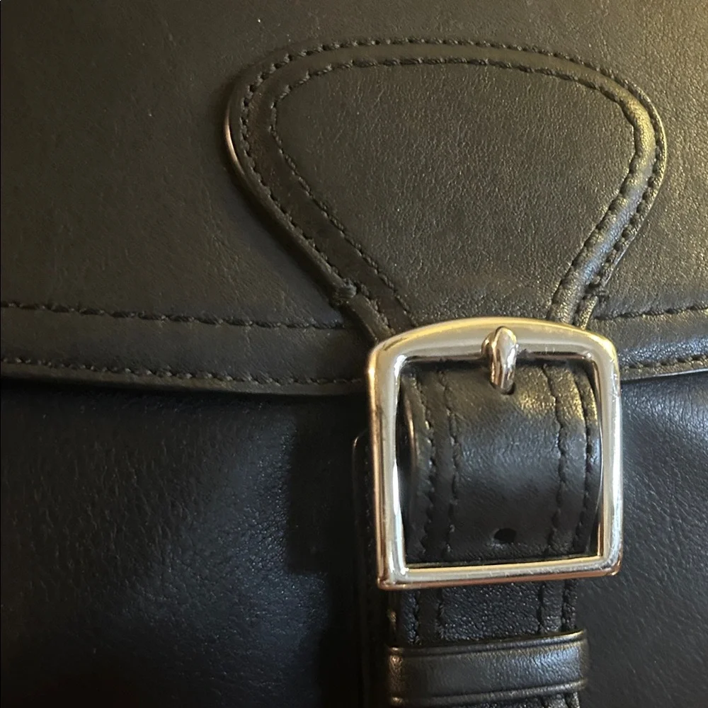 Coach Black Leather Briefcase
